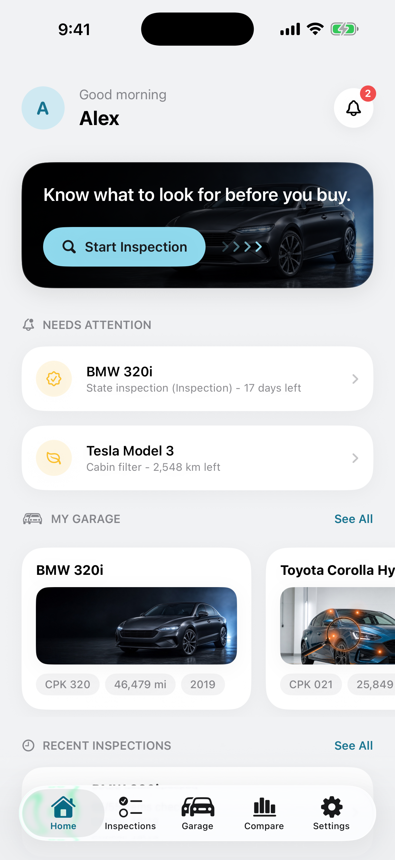 CarPeek app
