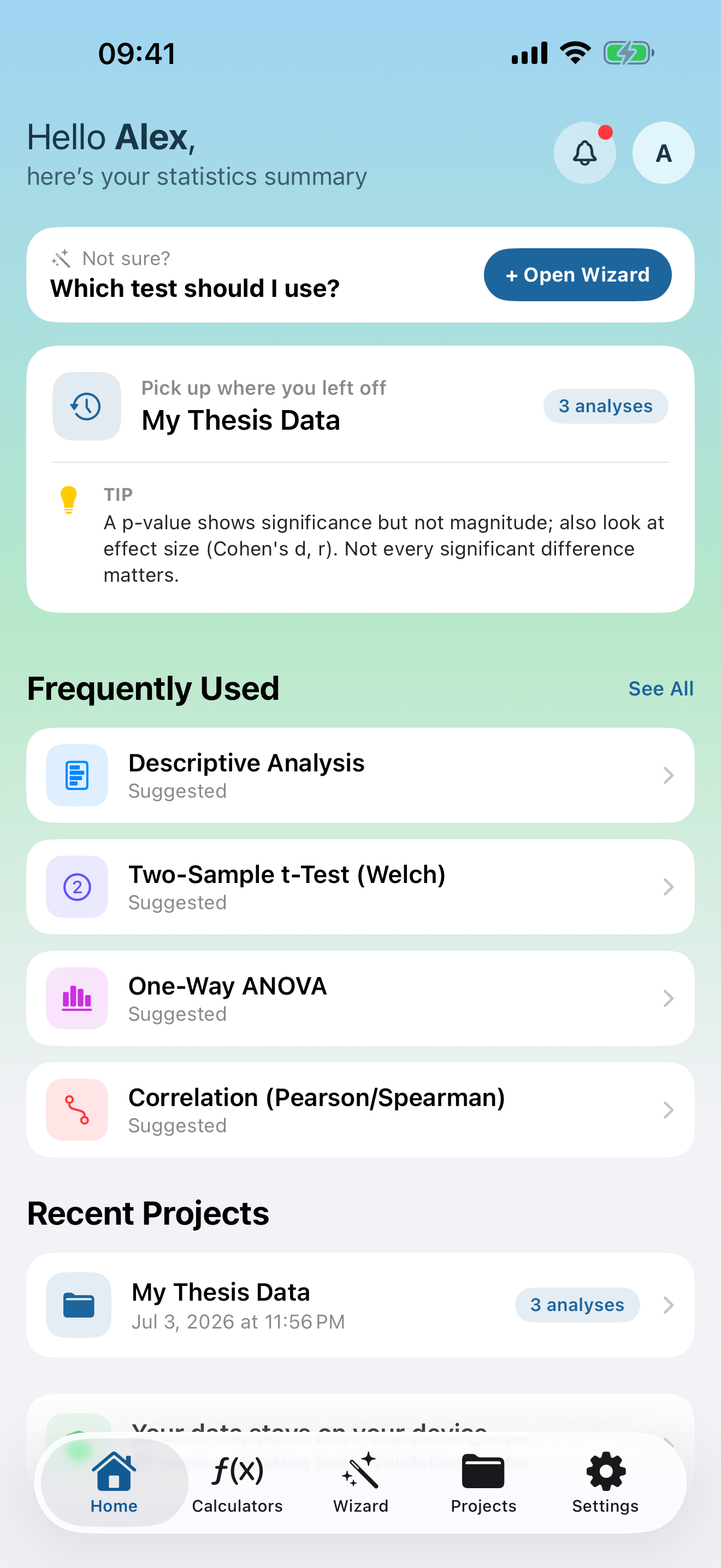 Statlio app