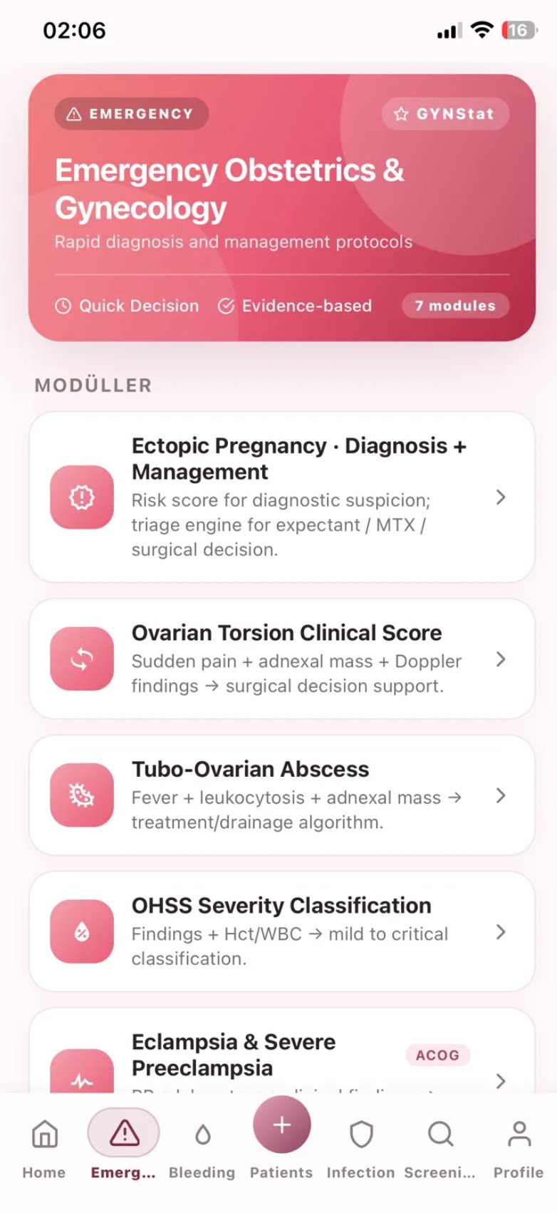 From triage to surgical decision.